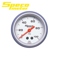 Speco Sports Series Universal Mechanical Oil Pressure Gauge 2" 0-100 PSI 524-16
