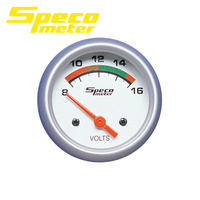 Speco Sports Series Voltmeter Gauge 2" 8-16 Volt Volts 524-22