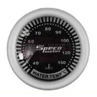 Speco 2'' Electrical Water Temperature Black Dial, Silver Bezel 530-30