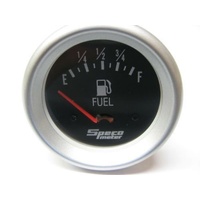 Speco Fuel Level Gauge 2 5/8" With Sender Universal Black/Silver 535-06