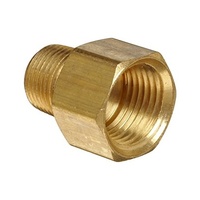 Speco Meter brass automotive gauge adapter 1/8" NPT female to 3/8" NPT male 543-32