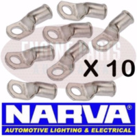 Narva Battery Cable Eyelet Lug Cable Size 50mm2 Stud Size 8mm Solder x 10 57137