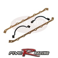 Five-R Cork/Rubber Oil Pan Sump Gasket Set Suit Holden 253 304 308 V8 5REGOP-308