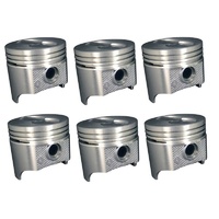 Holden 138 grey motor Silv-O-Lite set of 6 cast flat-top pistons stock bore