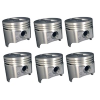 Silv-O-Lite set of 6 cast dish-top pistons for Ford Falcon EF & EL 4.0 0.50mm o/s 6P1132-0.50