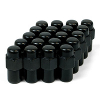 SAAS Wheel Nut Mag 12 x 1.25 Black 43mm set of 20 74345BBC