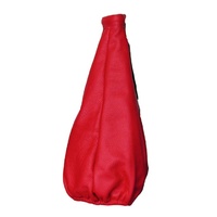 Autotecnica Red Genuine Leather Manual Gear Stick Shifter Boot Cover 80/13R