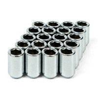 SAAS Wheel Nut Internal Hex 12 x 1.25 Chrome 33mm set of 20 83305B