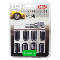 SAAS Wheel NutS S/D Int Hex 12 x 1.50 Inc Key Chr 10Pk 8330610