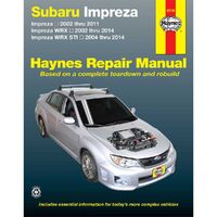 Haynes workshop manual book for Subaru Impreza WRX 2002-2014 2.0 2.5 89780