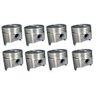 Silv-O-Lite set of 8 cast pistons for Holden 308 small-block 5.0-litre V8 1.00mm o/s