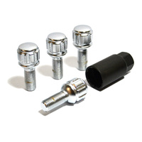 SAAS Wheel Stud Lock Bolts Ball Seat 14mm x 1.5 x 1.1 Pk 4 90389