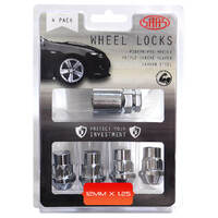 SAAS Wheel Stud Lock Nuts Splined Bulge 12mm x 1.25 Pk 4 913025