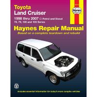 Haynes workshop manual book for Toyota Land Cruiser 78 79 100 105 Series 1998-2007 Petrol & Diesel 92752