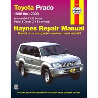 Haynes workshop manual book for Toyota Landcruiser Prado 95 120 Series 1996-2009 92760