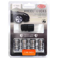 SAAS Wheel Stud Lock Nuts Internal Star Bulge 7/16" Pk 4 933520