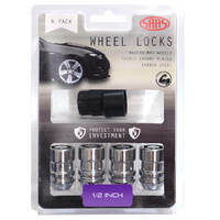 SAAS Wheel Stud Lock Nuts Internal Star Bulge 1/2" Pk 4 933521