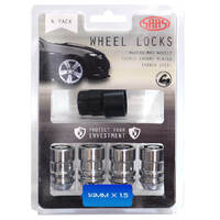 SAAS Wheel Stud Lock Nuts Internal Star Bulge 14mm x 1.50 Pk 4 933529