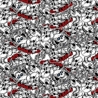 Autotecnica Sticker Bomb Skulls Vinyl Car Wrap 152x100cm A0021