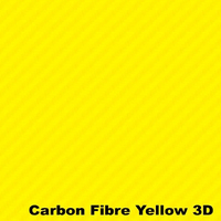 Autotecnica Yellow 3D Carbon Fibre Look Vinyl Car Wrap 152x152cm A25199