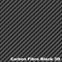 Autotecnica Black 3D Carbon Fibre Look Vinyl Car Wrap 152x152cm A28199