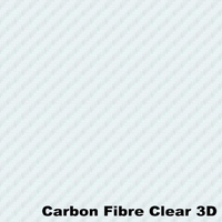 Autotecnica Transparent Clear 3D Carbon Fibre Look Vinyl Car Wrap 152x152cm A35199