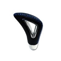Autotecnica New Generation Black Leather Blue Stitching Manual Gear Gearshift Knob A40BL
