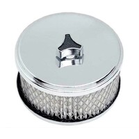 Speco chrome air filter cleaner for 6-3/8" single-barrel Stromberg A6256