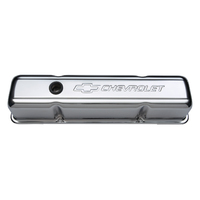 ACDelco Valve Covers Tall Steel Chrome Chevrolet Logo Chevrolet Small Block Pair