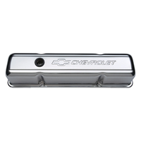 ACDelco Valve Covers Tall Steel Chrome Chevrolet Logo Chevrolet Small Block Pair