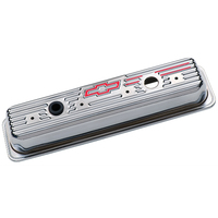 ACDelco Valve Covers Centerbolt Mounting Tall Stamped Steel Chrome Bowtie Emblem Chevrolet 305 350 Pair