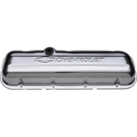 ACDelco Valve Covers Stock Height Steel Chrome Chevrolet Logo Chevrolet Big Block Pair