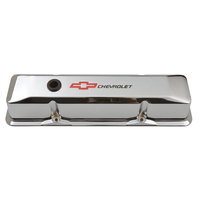 ACDelco Valve Covers Tall Cast Aluminium Chrome Chevrolet Logo Chevrolet Small Block Pair