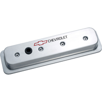 ACDelco Valve Covers Tall Cast Aluminium Polished Chevrolet Logo Centerbolt Chevrolet Small Block Pair