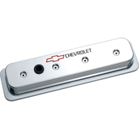 ACDelco Valve Covers Tall Cast Aluminium Chrome Chevrolet Logo Centerbolt Chevrolet Small Block Pair