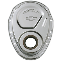 ACDelco Timing Cover 1-Piece Steel Chrome Plated Chevrolet and Bowtie Emblems Chevrolet Small Block Each