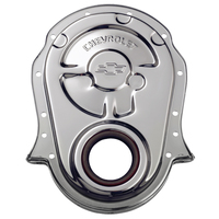 ACDelco Timing Cover 1-Piece Steel Chrome Plated Chevrolet and Bowtie Emblems Chevrolet Big Block Each