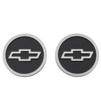 ACDelco Freeze Plug Inserts Bowtie Emblem GM Licensed Black Pair