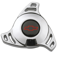 ACDelco Air Filter Assembly Wing Nut Aluminium Chrome Red Black Chevrolet Bowtie Emblem 1/4-20 in. Thread Each