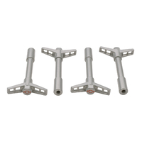 ACDelco Valve Cover Wing Nuts Metallic Gray Bowtie Emblem on Top Set of 4