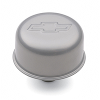 ACDelco Chevrolet BOWTIE EMBLEM METALLIC GRAY PUSH-IN AIR BREATHER CAP 3 DIAMETER