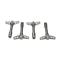ACDelco Valve Cover Wing Bolts Chrome Chevrolet Bowtie 1/4 in.-20 4.25 in. Long Set of 4