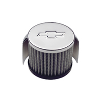 ACDelco Valve Cover Breather Push-In Round Steel Chrome Bowtie Emblem Each