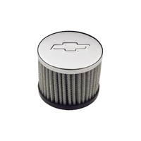 ACDelco Valve Cover Breather Push-In Round Steel Chrome Bowtie Emblem Each