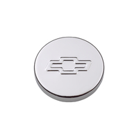 ACDelco Oil Fill Cap Steel Round 1.220 in. Diameter Chrome Push-In Universal Bowtie Emblem Each