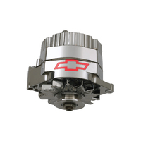 ACDelco Alternator Chrome Red Chevrolet Bowtie Emblem Internal Regulator V-Belt Pulley 60 Amp GM Each