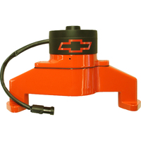 ACDelco Electric Engine Water Pump Aluminium Orange with Bowtie Logo Fits BB Chevrolet