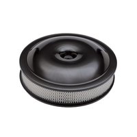 ACDelco Air Filter Assembly 14 in. Diameter Round Aluminium Black Anodized 3 in. Filter Height Each