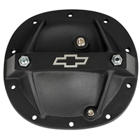 ACDelco Differential Cover Aluminium Black Crinkle Bowtie Logo GM 7.50 in. 10-Bolt Each