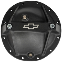 ACDelco Differential Cover Aluminium Black Crinkle Bowtie Logo GM 8.875 in. Passenger Car Each